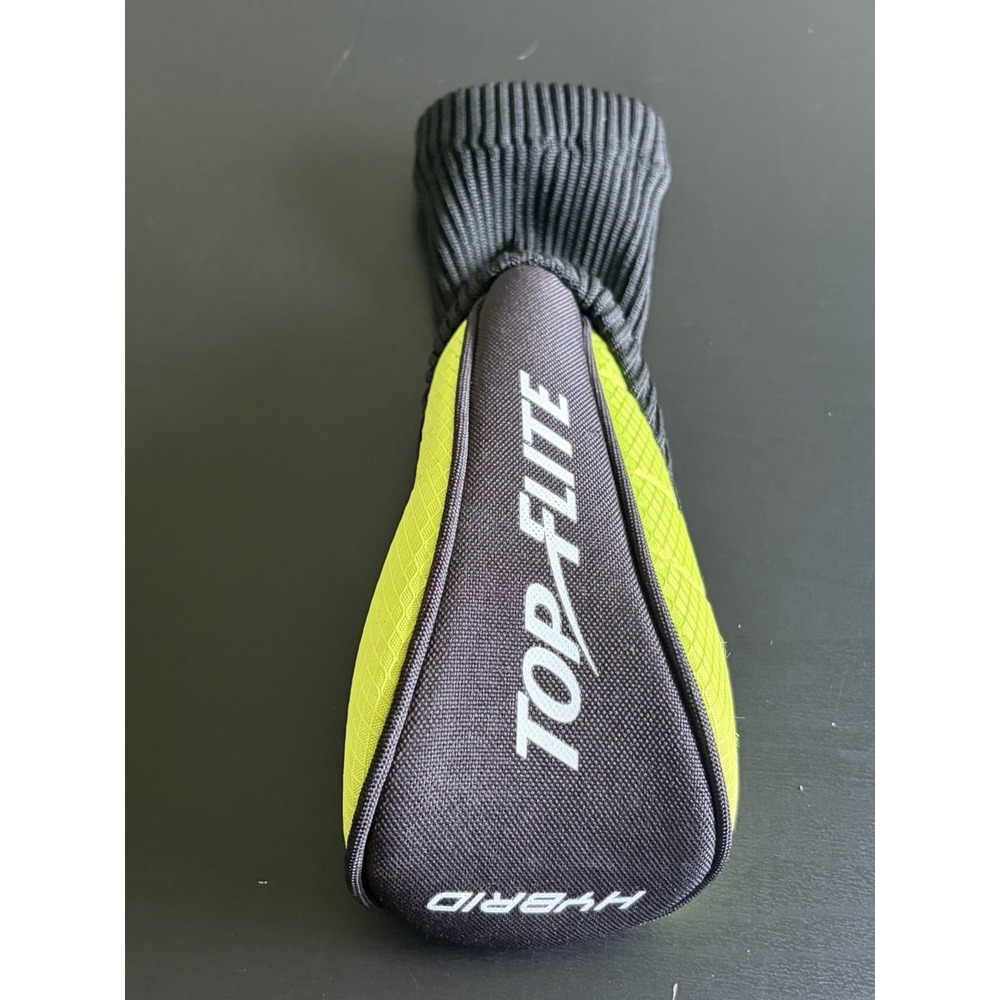 Top Flite Hybrid Golf Club Headcover Black Volt Yellow Pullover